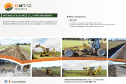 Avances Marzo 2015 - Ecobarrio EL RETIRO