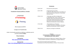 eTwinning - FCJS - Universidad Rey Juan Carlos