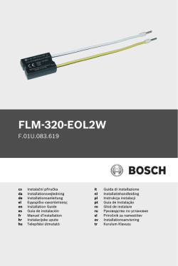 FLM-320-EOL2W - Bosch Security Systems