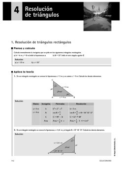 RESOLUCI&Oacute;N de Triangulos