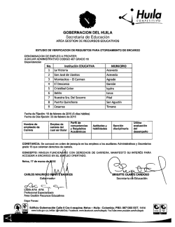 o ` . - Gobernación del Huila