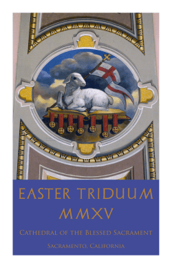 EASTER TRIDUUM MMXV - Cathedral of the Blessed Sacrament