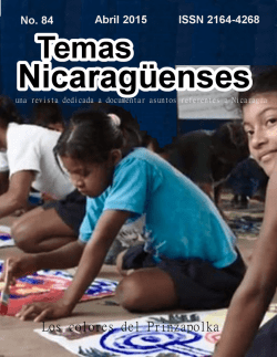 Revista de Temas Nicaragüenses No. 84