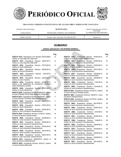 PERIÓDICO OFICIAL - Periodico Oficial