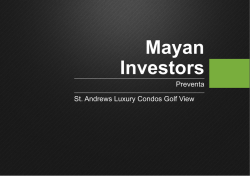 Mayan Investors - Arq. Christian Freisinger