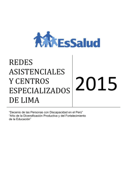 Redes Asistenciales y Centros Especializados de Lima