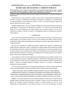 SECRETARIA DE HACIENDA Y CREDITO PUBLICO
