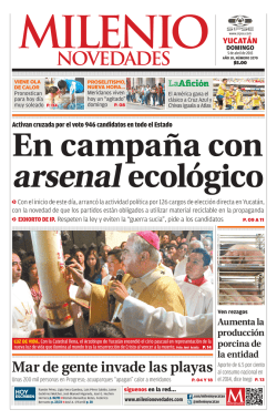 En campaña con arsenal ecológico