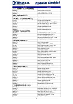 Productos FACORSA Aluminio (Abril 2015)