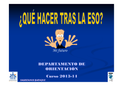 Alternativas tras la ESO