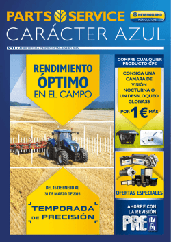 Revista Caracter Azul - Agromecánica Cariñena, SL