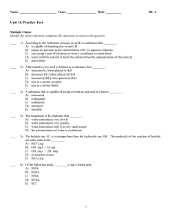 Unit 16 Practice Test