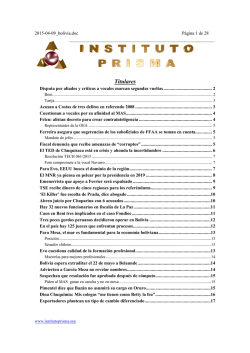 Titulares - Prisma Bolivia