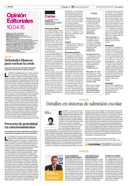 "Detalles en sistema de admisión escolar", columna Juan Escobar