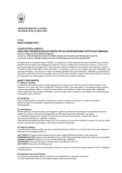 Convocatoria Intervenciones urbanas