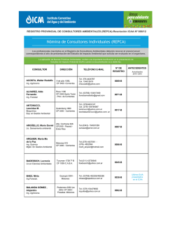 consultores ambientales provincia de corrientes