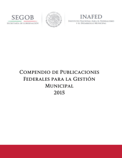 Compendio de Publicaciones Federales para Municipios