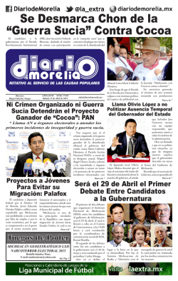 Se Desmarca Chon de la “Guerra Sucia” Contra Cocoa