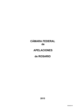 17. CÁMARA FEDERAL de APELACIONES de ROSARIO