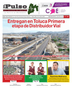 Entregan en Toluca Primera