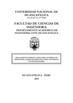 UNIVERSIDAD NACIONAL DE HUANCAVELICA