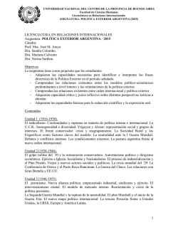 Programa de Política Exterior Argentina (2015)