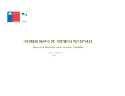 INFORME DIARIO DE INCENDIOS FORESTALES