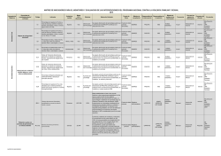 MATRIZ DE INDICADORES PARA EL MONITOREO Y