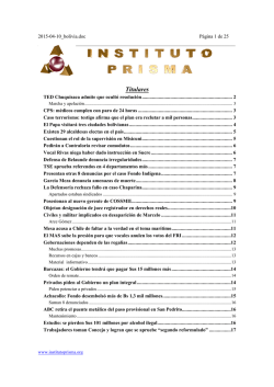 Titulares - Prisma Bolivia