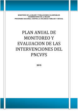 Presentación - Ministerio de la Mujer y Poblaciones Vulnerables