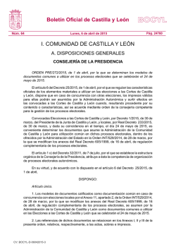 BOCYL n.º 64 6-abril-2015 - Cortes de Castilla y León