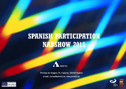 SPANISH PARTICIPATION NABSHOW 2015