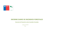 INFORME DIARIO DE INCENDIOS FORESTALES