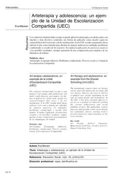 Arteterapia y adolescencia: un ejem- plo de la Unidad de
