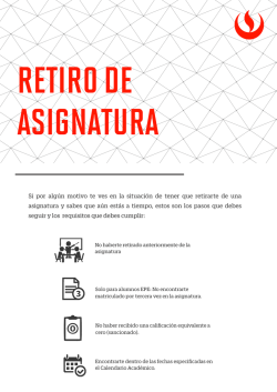 retiro de asignatura