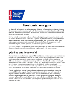 Ileostomía: una guía - American Cancer Society