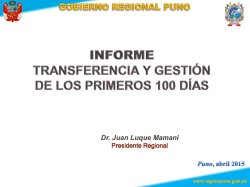 proyecto - Gobierno Regional Puno