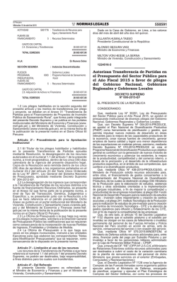DS N° 086-2015-EF