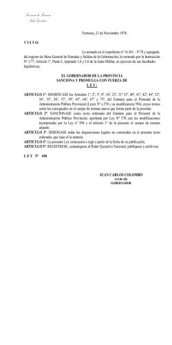 Provincia de Formosa Poder Ejecutivo