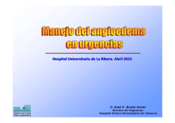 angioedema - Servicio Urgencias Hospital de la Ribera