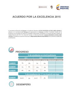 ACUERDO POR LA EXCELENCIA 2015