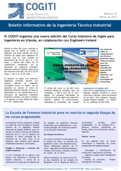 Boletín informativo - Colegio Oficial de Peritos e Ingenieros