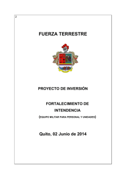 PROYECTO 24-DIC-009 - Ministerio de Defensa Nacional