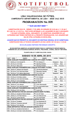 Descargar  - Liga Vallecaucana de F&uacute;tbol