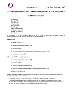 PRIM&Agrave;RIES VAL&Egrave;NCIA EN COM&Uacute;