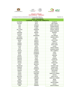 Lista de alumnos con cédula y titulo liberado 2015