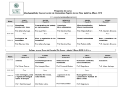 "Curso de Biodiversidad y Conservación de Humedales, en