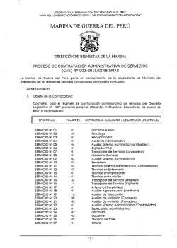 cargo - Marina de Guerra del Perú