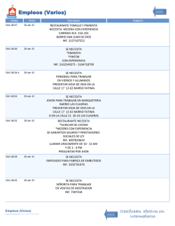 Empleos (Varios)
