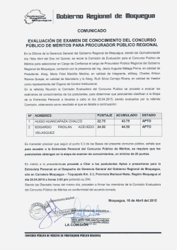 Euhiernn Regional de Illoquegua - Gobierno Regional de Moquegua